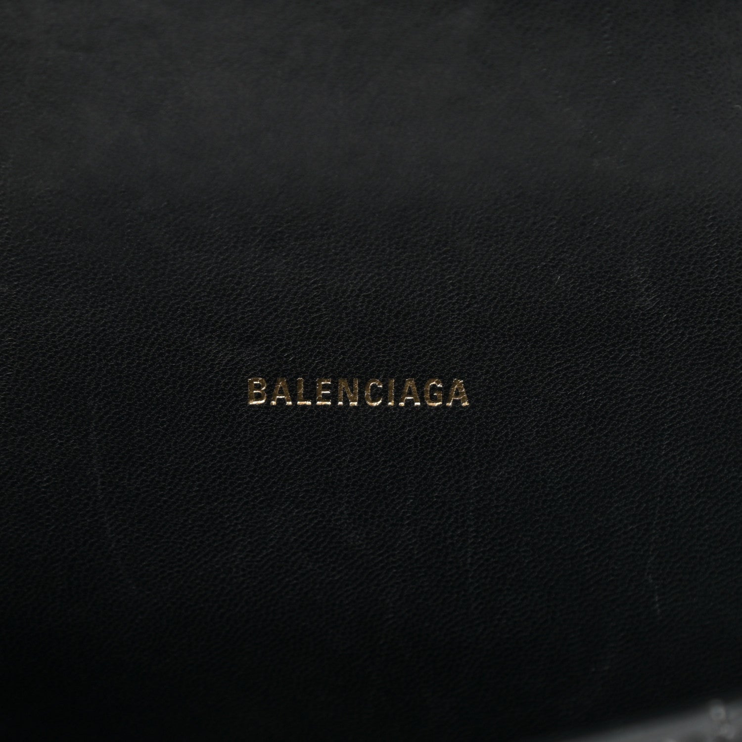 Balenciaga Shiny Box Calfskin Hourglass Top Handle Bag XS Black 6 of 16