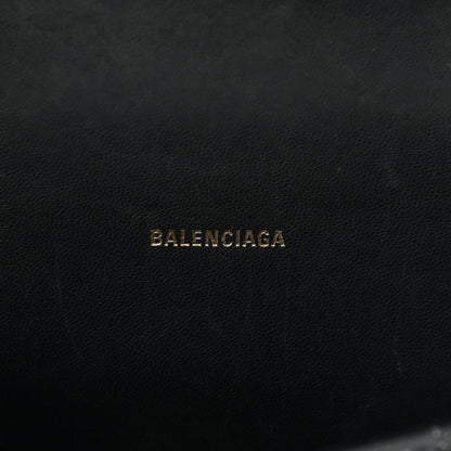 Balenciaga Shiny Box Calfskin Hourglass Top Handle Bag XS Black 6 of 16