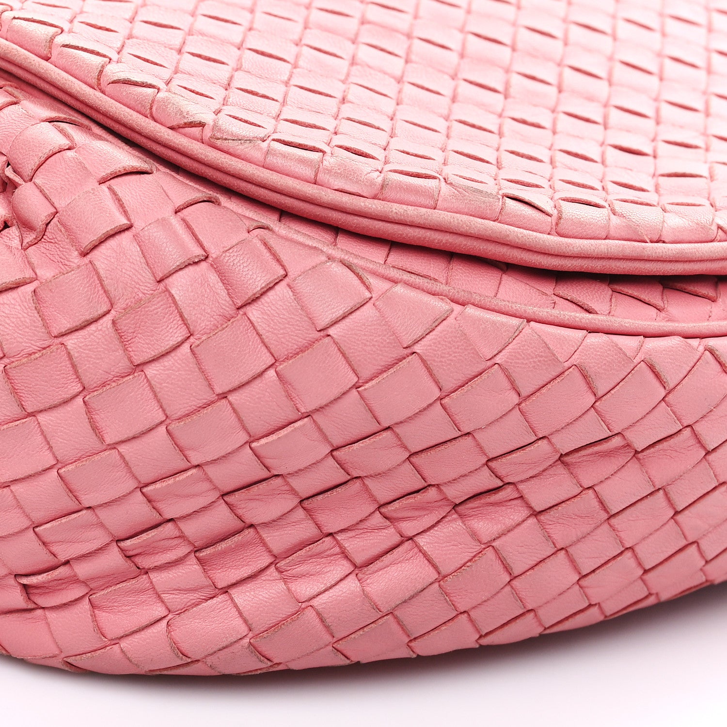 Bottega Veneta Nappa Intrecciato Crossbody Flap Bag Pink 6 of 9