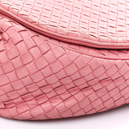 Bottega Veneta Nappa Intrecciato Crossbody Flap Bag Pink 6 of 9