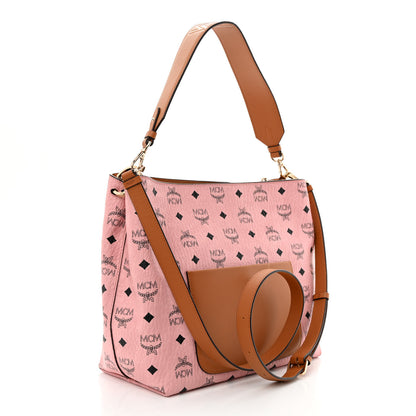 MCM Visetos Medium Klara Hobo Soft Pink 3 of 14