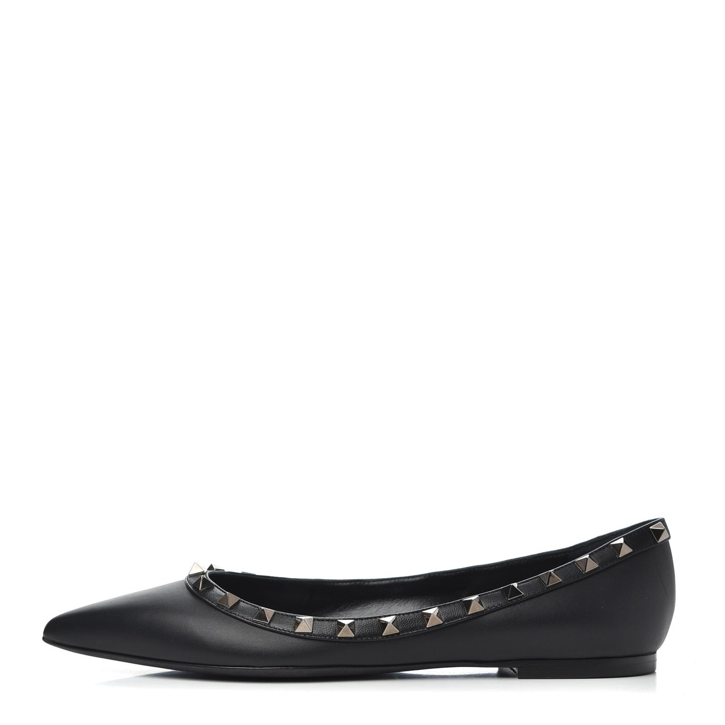 Nappa Rockstud Ballerina Flats 39.5 Black