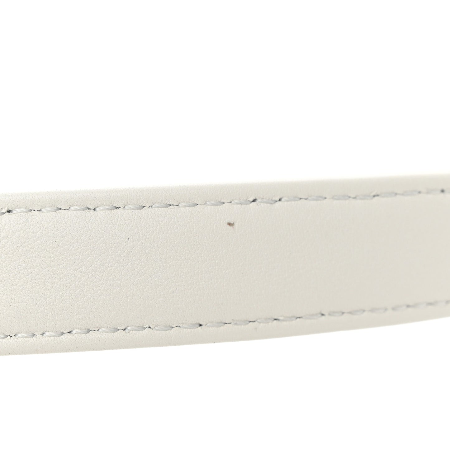 Calfskin Quilted Small Framing Chain Bag White