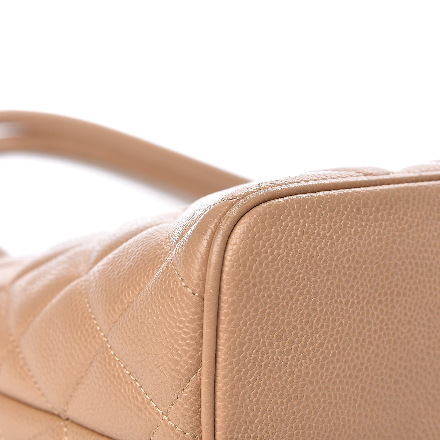 Chanel Caviar Quilted Medallion Tote Beige 9 of 14