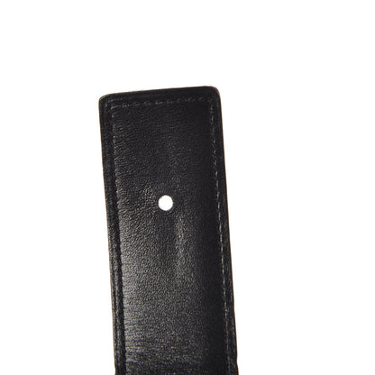 Hermes Box Togo 32mm Belt Strap 90 Black Orange 4 of 8