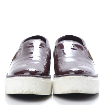 Louis Vuitton Alligator Patent Calfskin Catwalk Slip On Sneakers 36.5 Bordeaux 2 of 12