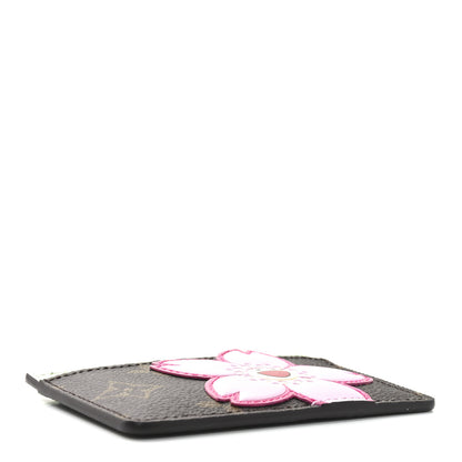Louis Vuitton LV X TM Monogram Cherry Blossom Card Holder Sakura Brown 4 of 6