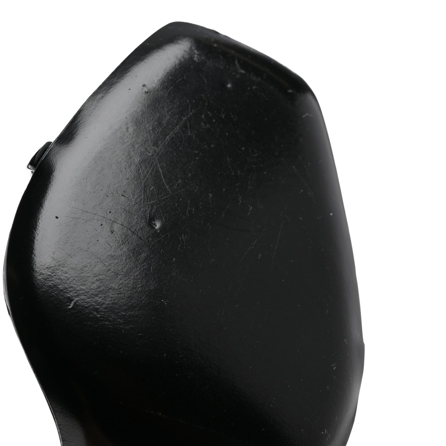 Patent Calfskin Opyum 110 Sandals 37.5 Black