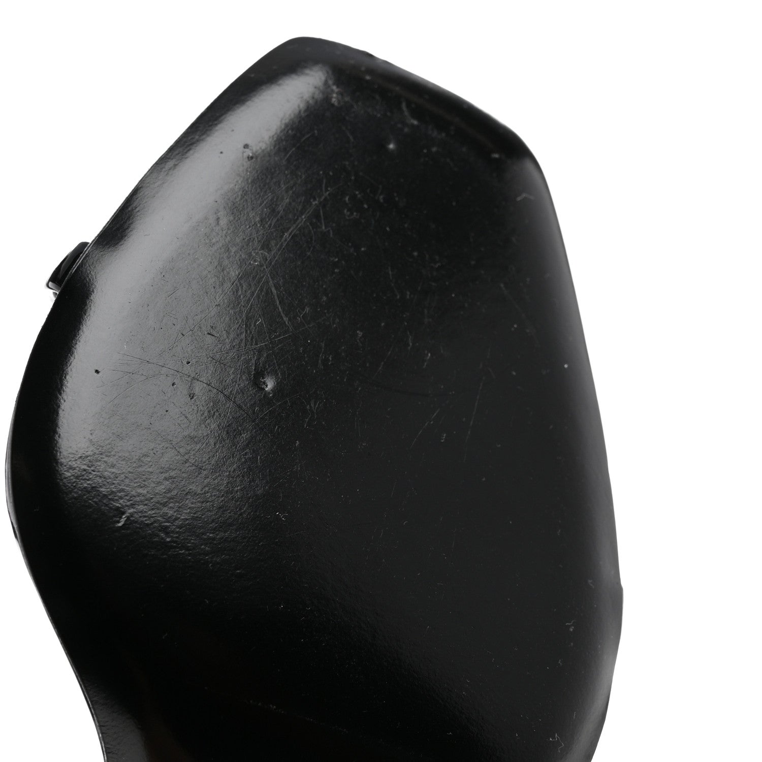 Saint Laurent Patent Calfskin Opyum 110 Sandals 37.5 Black 10 of 11