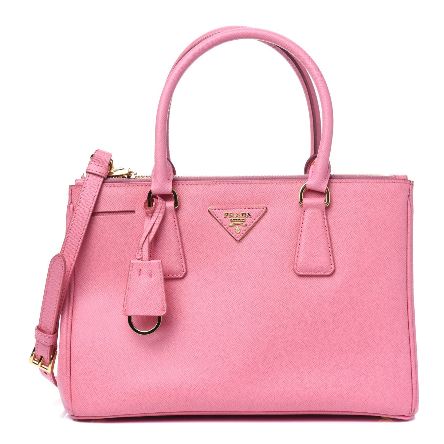 Saffiano Small Galleria Double Zip Tote Petalo