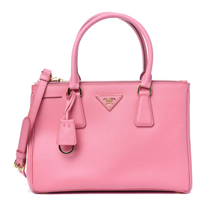 Prada Saffiano Small Galleria Double Zip Tote Petalo 1 of 6