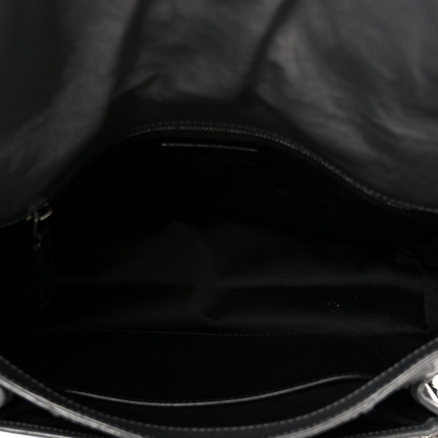 Crinkled Calfskin Matelasse Monogram Medium Niki Chain Satchel Fog