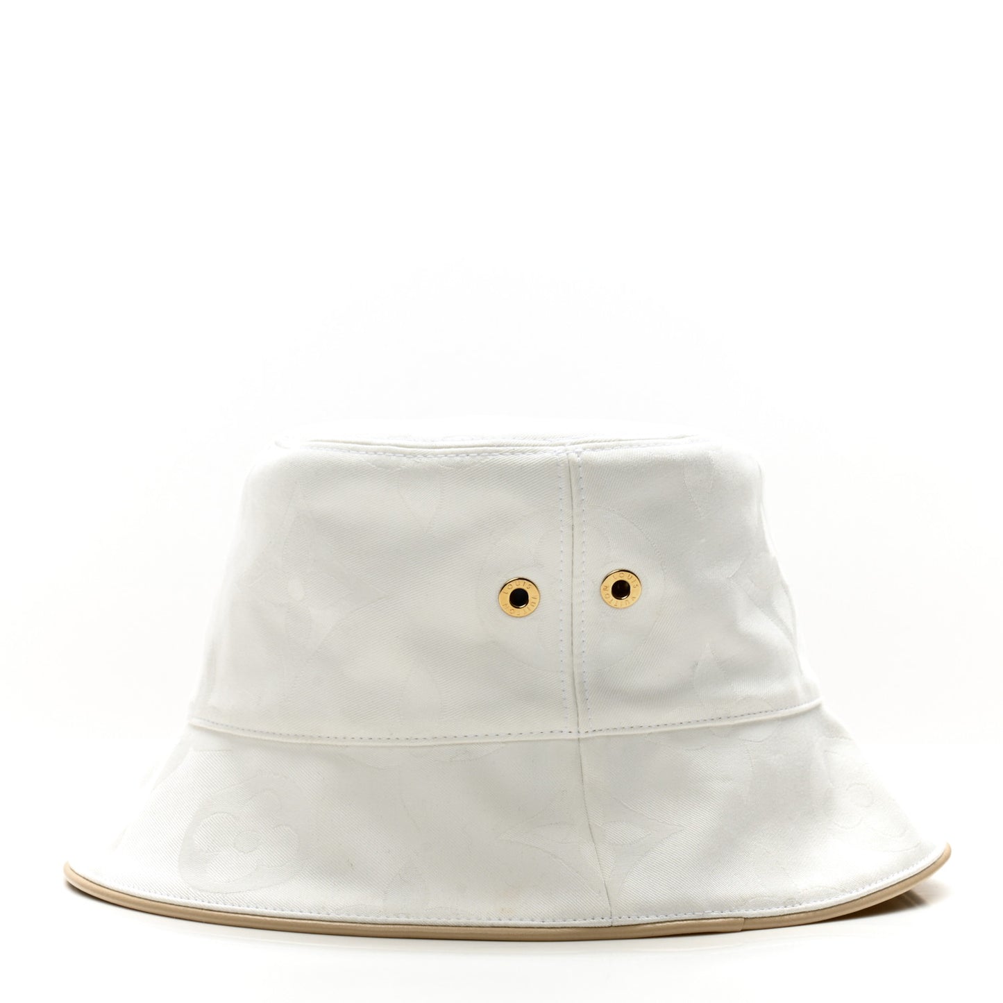 Jacquard Dailygram Bucket Hat S White