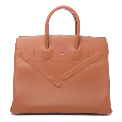 Hermes Swift Birkin Shadow 35 Gold 1 of 12