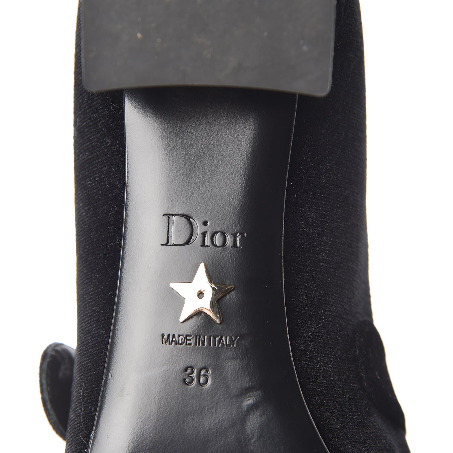 Christian Dior Velvet Baby-D Ballet Pumps 36 Black 10 of 12