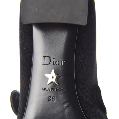 Christian Dior Velvet Baby-D Ballet Pumps 36 Black 10 of 12