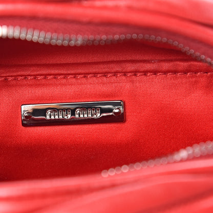 Miu Miu Nappa Matelasse Round Crossbody Fuoco 6 of 8