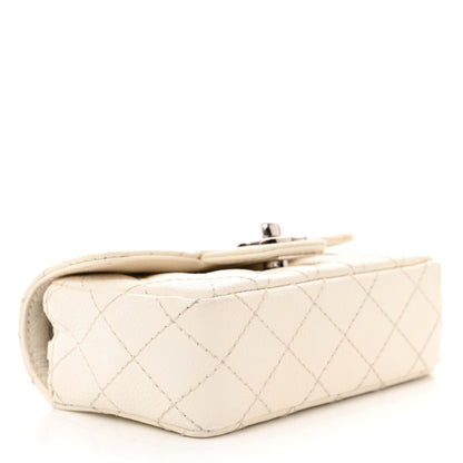 Chanel Caviar Quilted Extra Mini Flap White 4 of 11