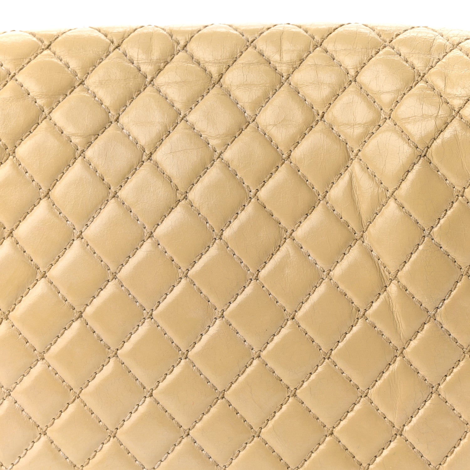 Chanel Glazed Calfskin Quilted Large Boy Flap Beige 15 of 15