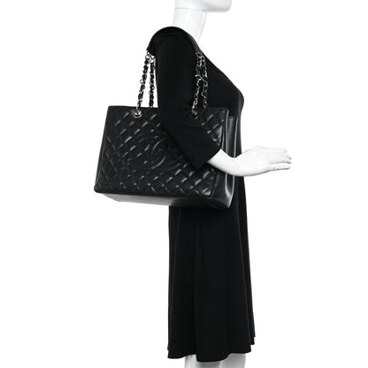 Chanel Caviar Quilted Grand Shopping Tote GST Black 2 of 12