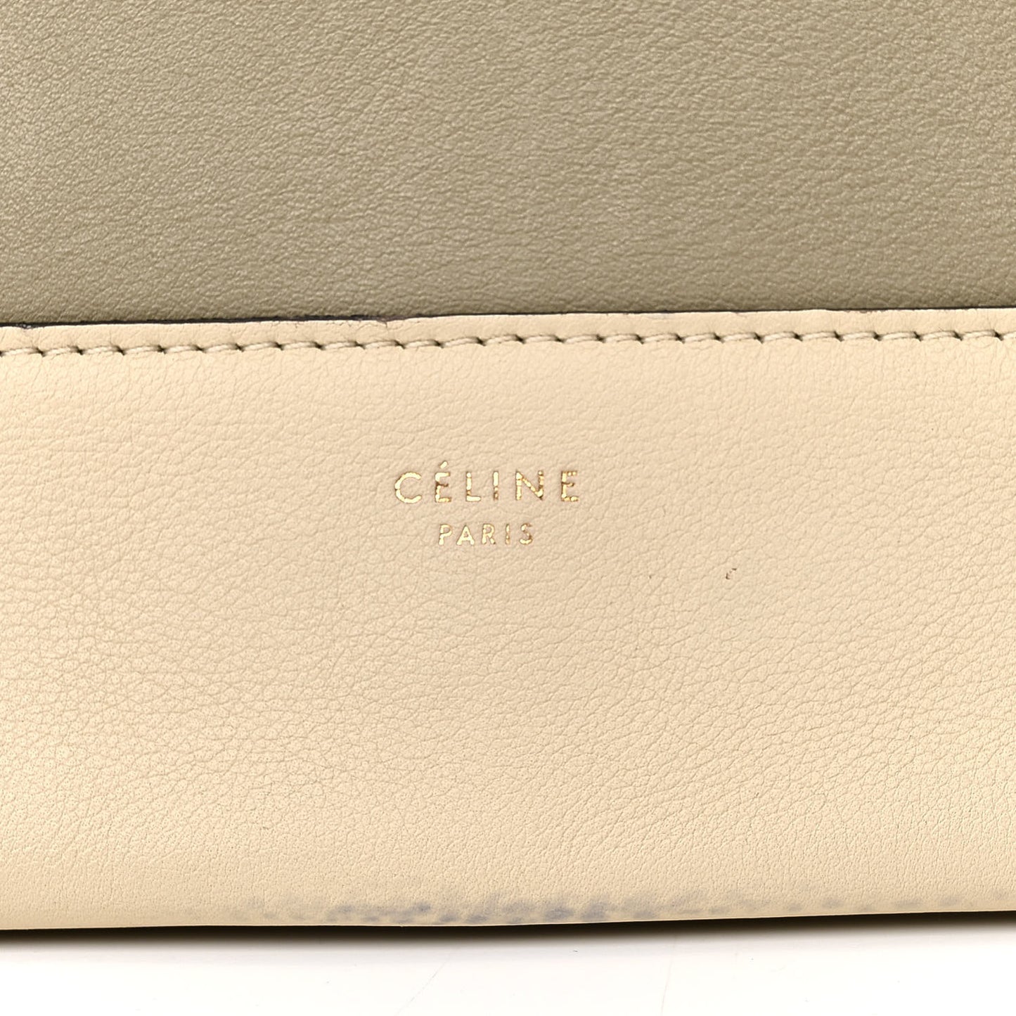 Shiny Smooth Calfskin Medium Frame Shoulder Bag Chalk Mastic