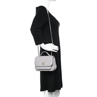 Chanel Caviar Quilted Small Business Affinity Flap Grey 2 of 11