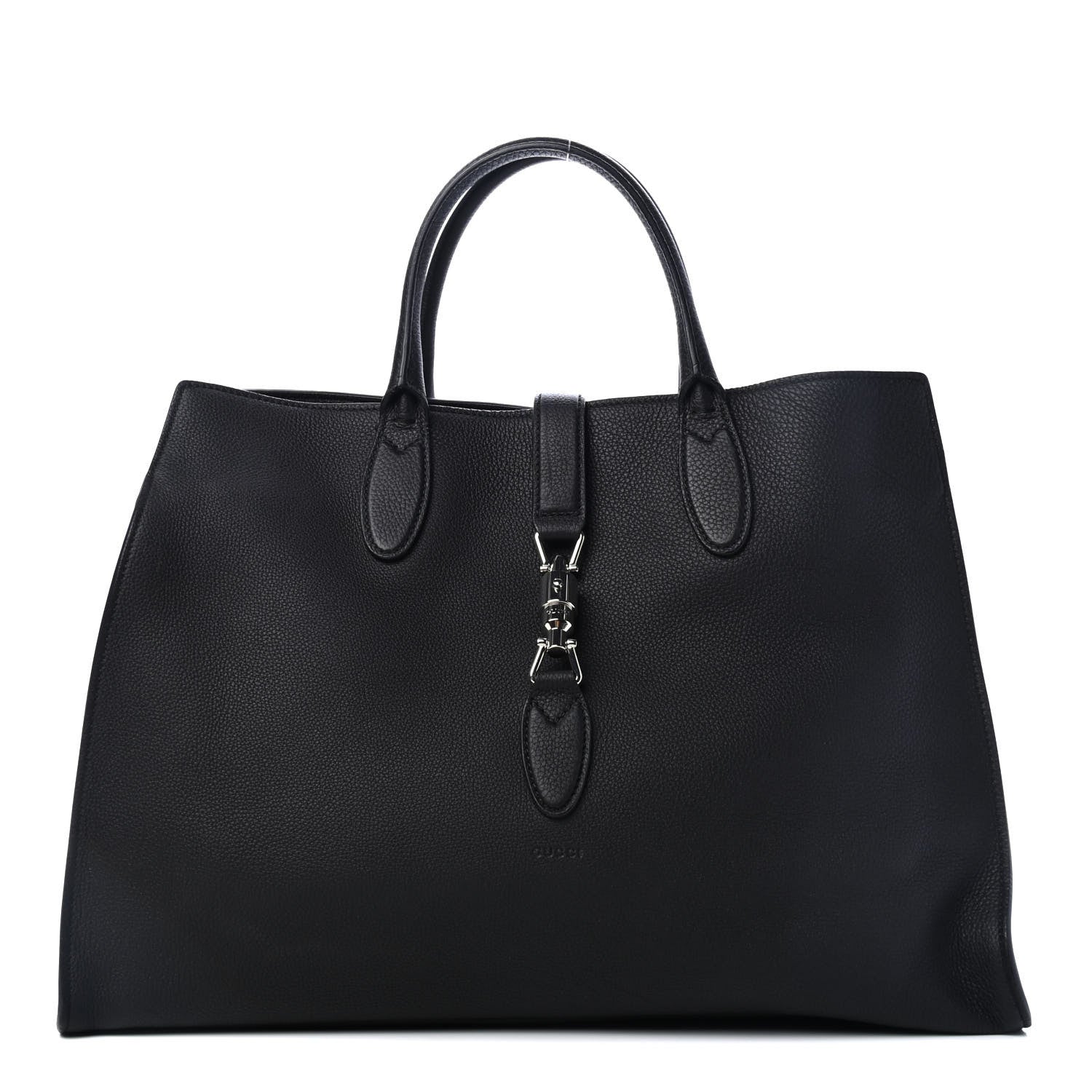 Gucci Soft Calfskin Medium Jackie Top Handle Bag Black 1 of 4