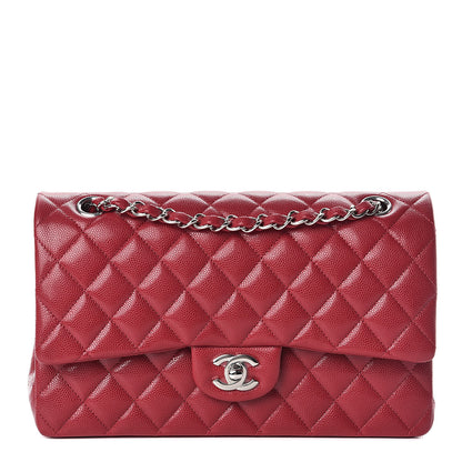 Chanel Caviar Quilted Medium Double Flap Red 1 of 10