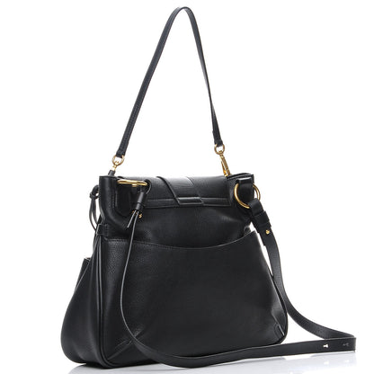 Chloe Grained Lambskin Calfskin Medium Lexa Shoulder Bag Black 4 of 8