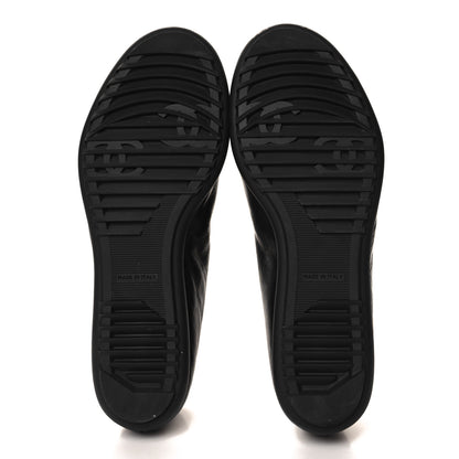 Chanel Lambskin Cap Toe CC Mary Jane Flats 37 Black 6 of 10