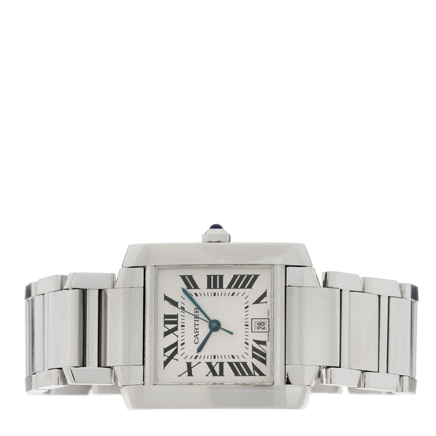 Cartier Stainless Steel 28mm Tank Francaise Automatic Watch 3 of 5
