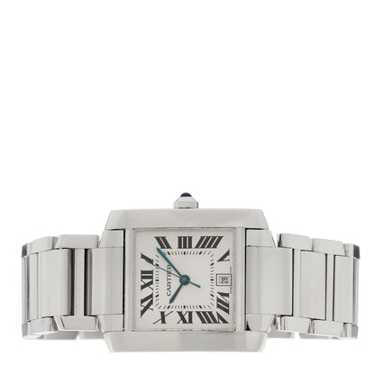 Cartier Stainless Steel 28mm Tank Francaise Automatic Watch 3 of 5