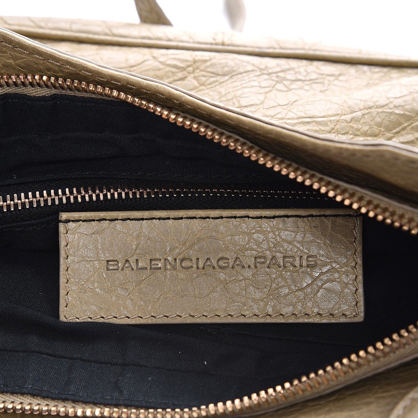 Agneau Giant 12 Rose Gold Hardware Hip Beige Latte