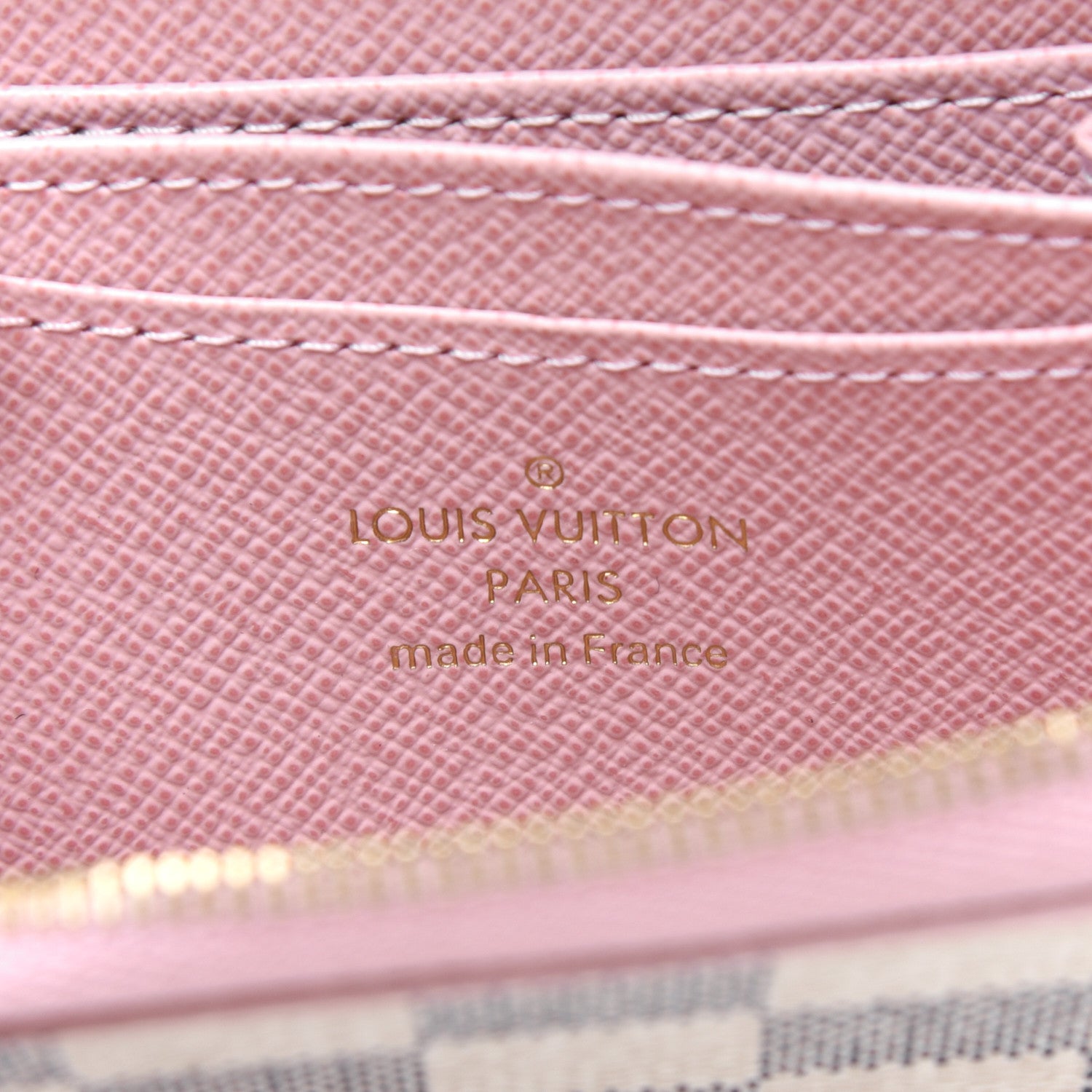 Louis Vuitton Damier Azur Zippy Coin Purse Rose Ballerine 7 of 11