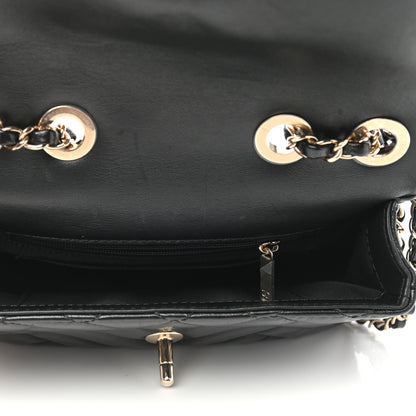 Chanel Shiny Lambskin Quilted Small Montcoco Flap Black 5 of 11