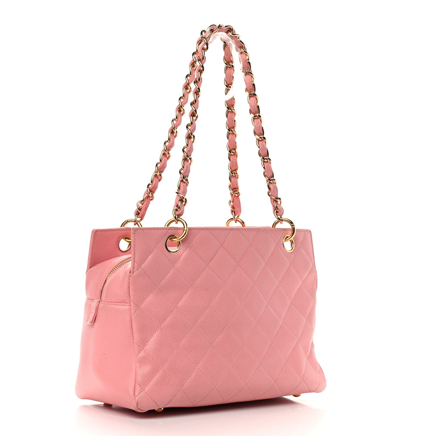 Chanel Caviar Quilted Petit Timeless Shopping Tote PTT Pink 2 of 18