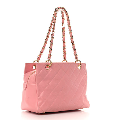 Chanel Caviar Quilted Petit Timeless Shopping Tote PTT Pink 2 of 18