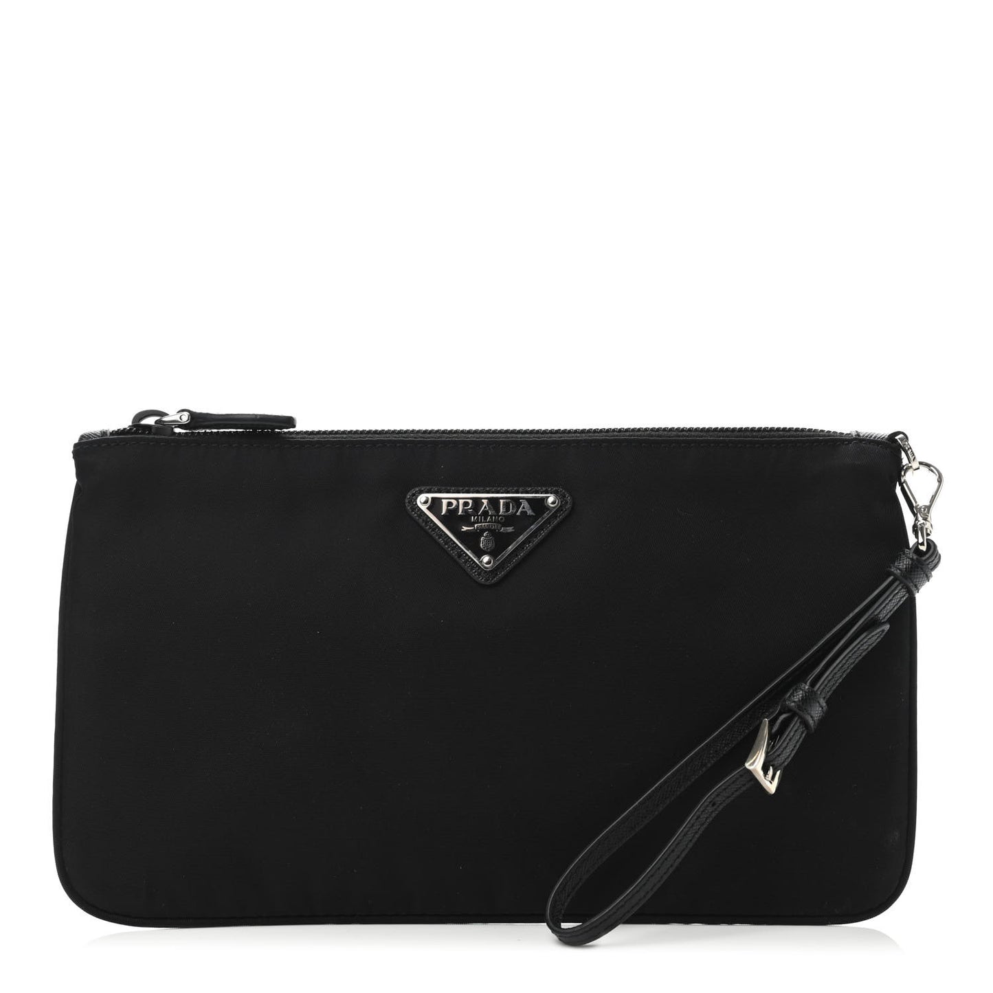 Tessuto Nylon Vela Wristlet Black