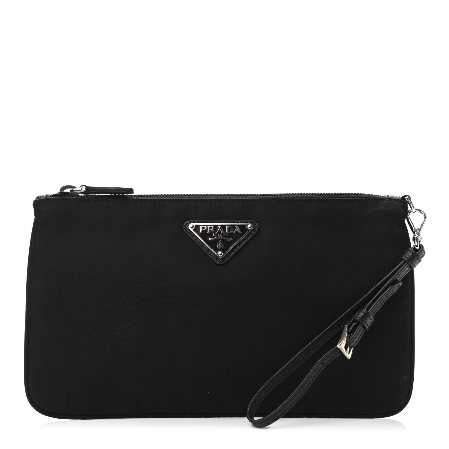 Prada Tessuto Nylon Vela Wristlet Black 1 of 4