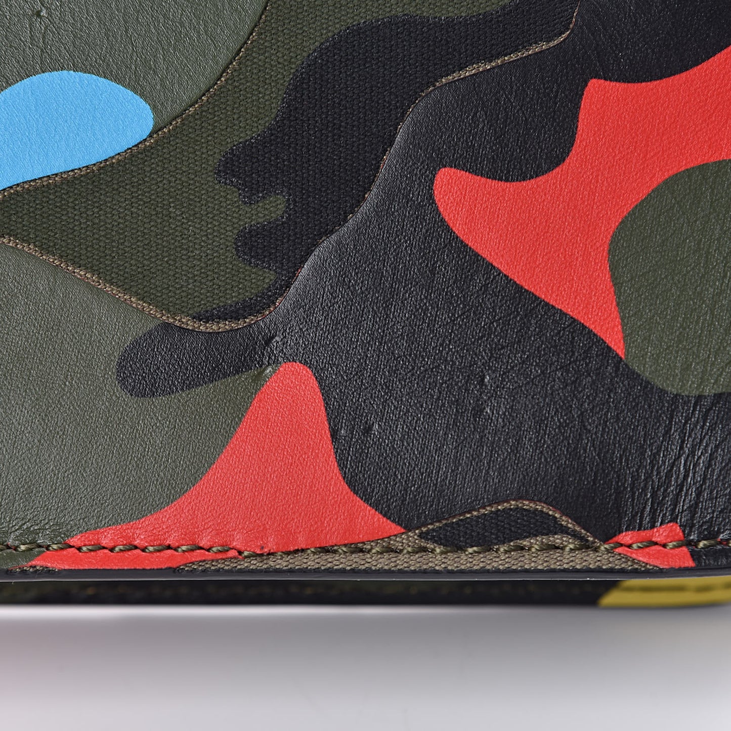 Nappa Canvas Camouflage Medium Glam Lock Rockstud Flap Multicolor