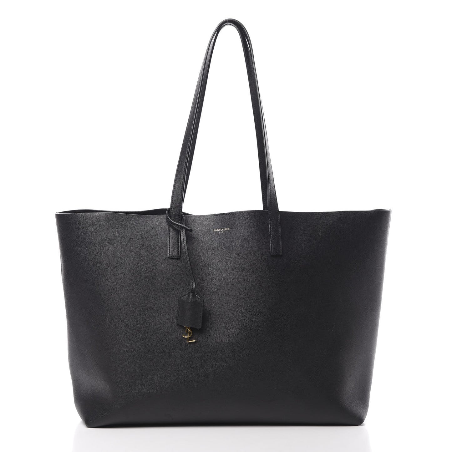 Calfskin Large Shopping Tote Black