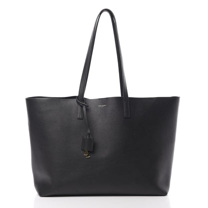 Saint Laurent Calfskin Large Shopping Tote Black 3 of 18