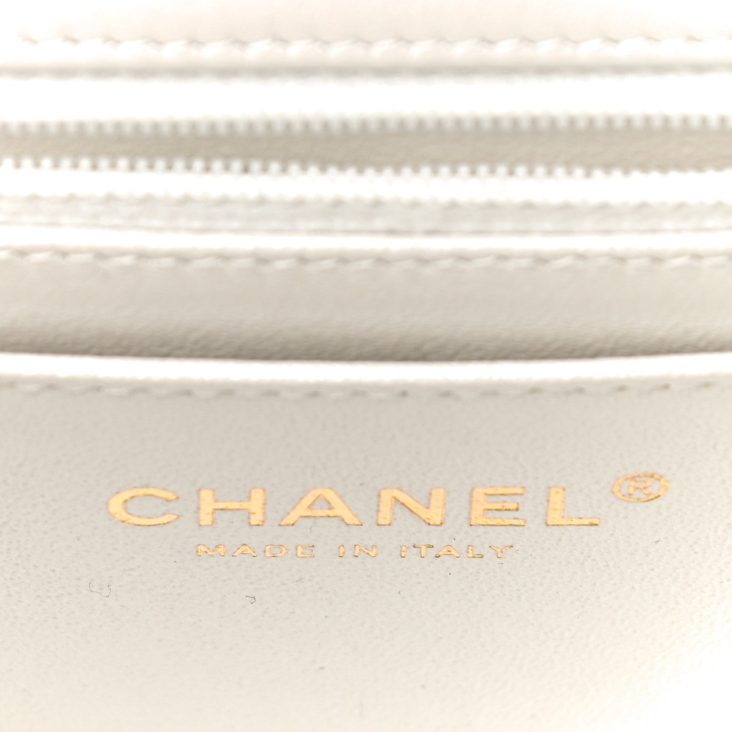 Chanel Iridescent Calfskin Quilted Mini Rectangular Flap White 5 of 10
