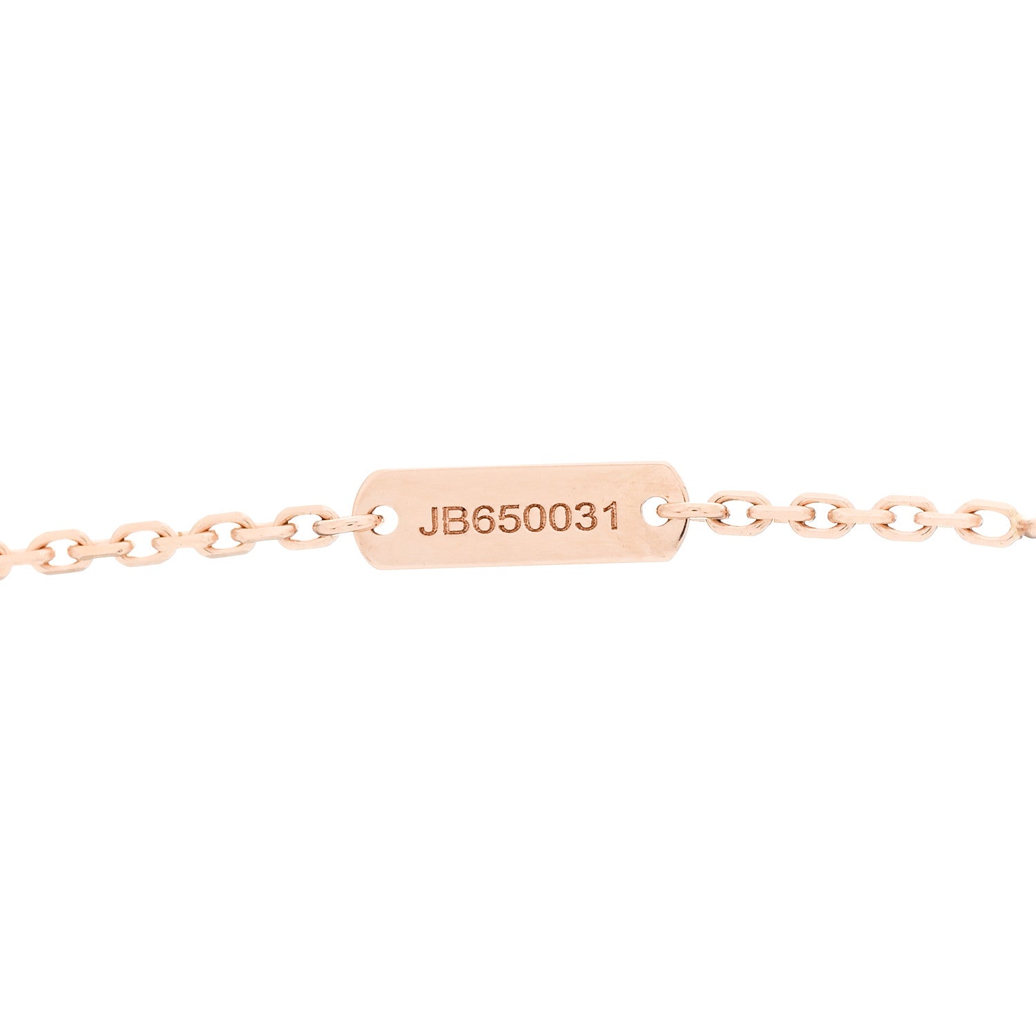 Van Cleef & Arpels 18K Rose Gold Diamond Vintage Alhambra Pendant Necklace 5 of 6