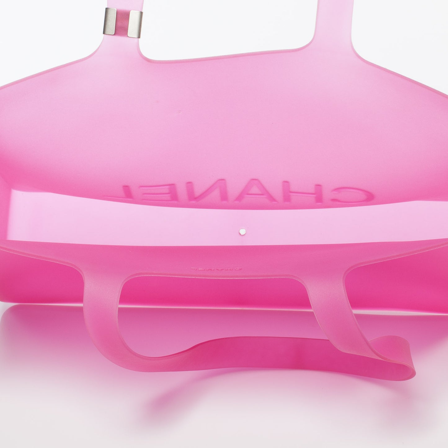 Jelly Rubber Large Tote Pink