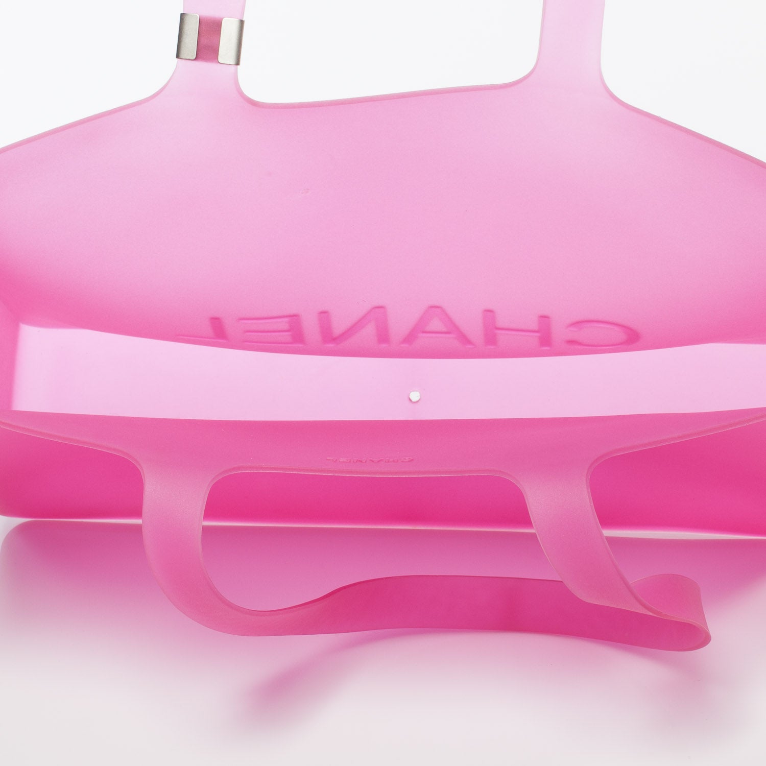 Chanel Jelly Rubber Large Tote Pink 7 of 7