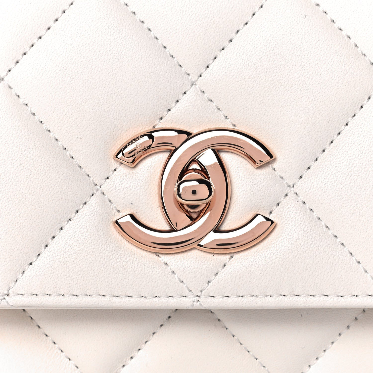Chanel Lambskin Quilted Small Trendy CC Dual Handle Flap Bag White 9 of 13