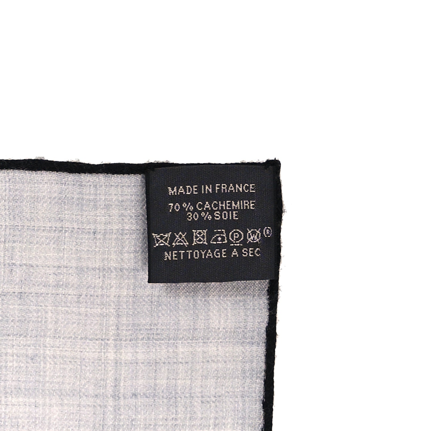 Cashmere Silk Mors A Jouets Chemise Shawl 140 Gris Chine Marine Black