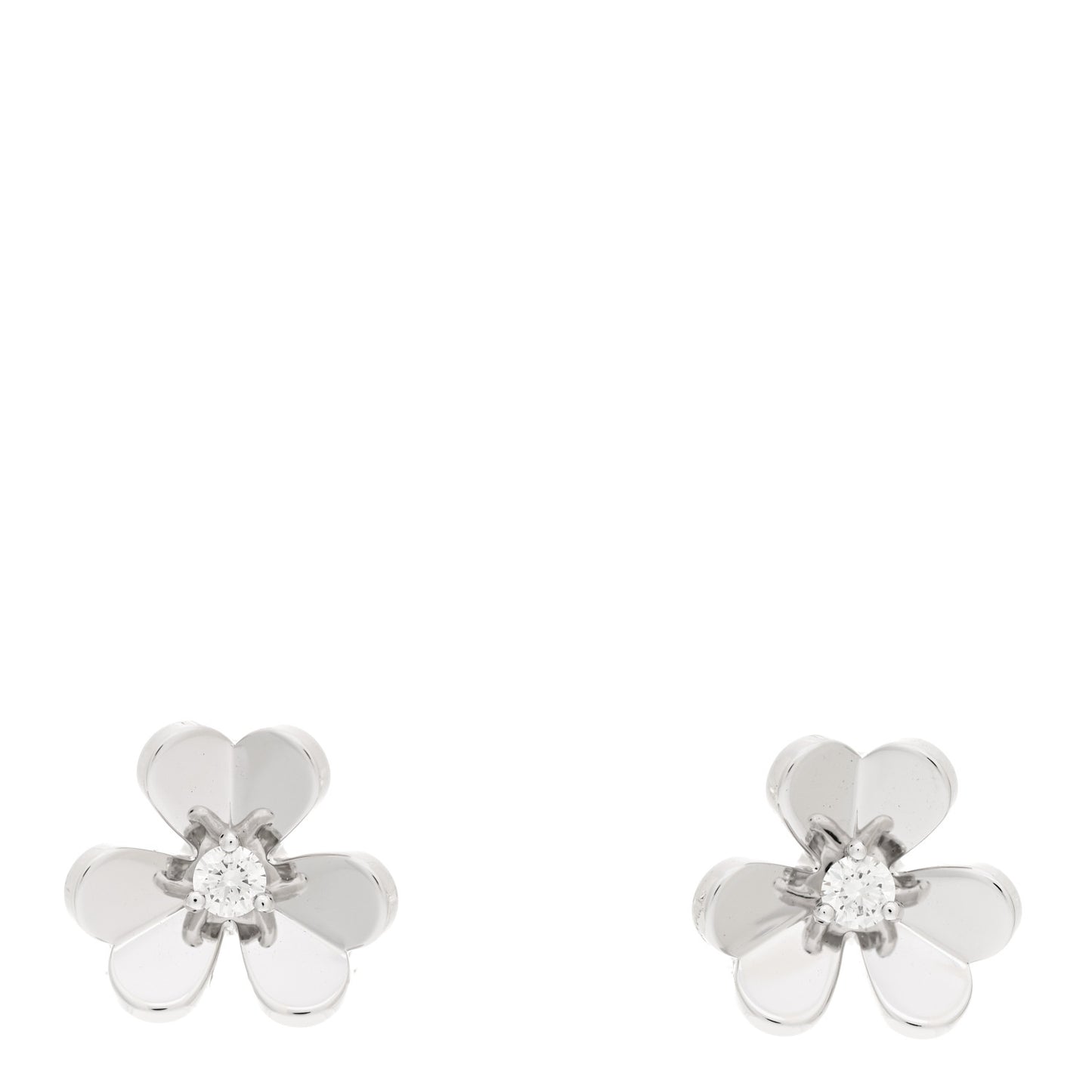 18K White Gold Diamond Mini Frivole Earrings