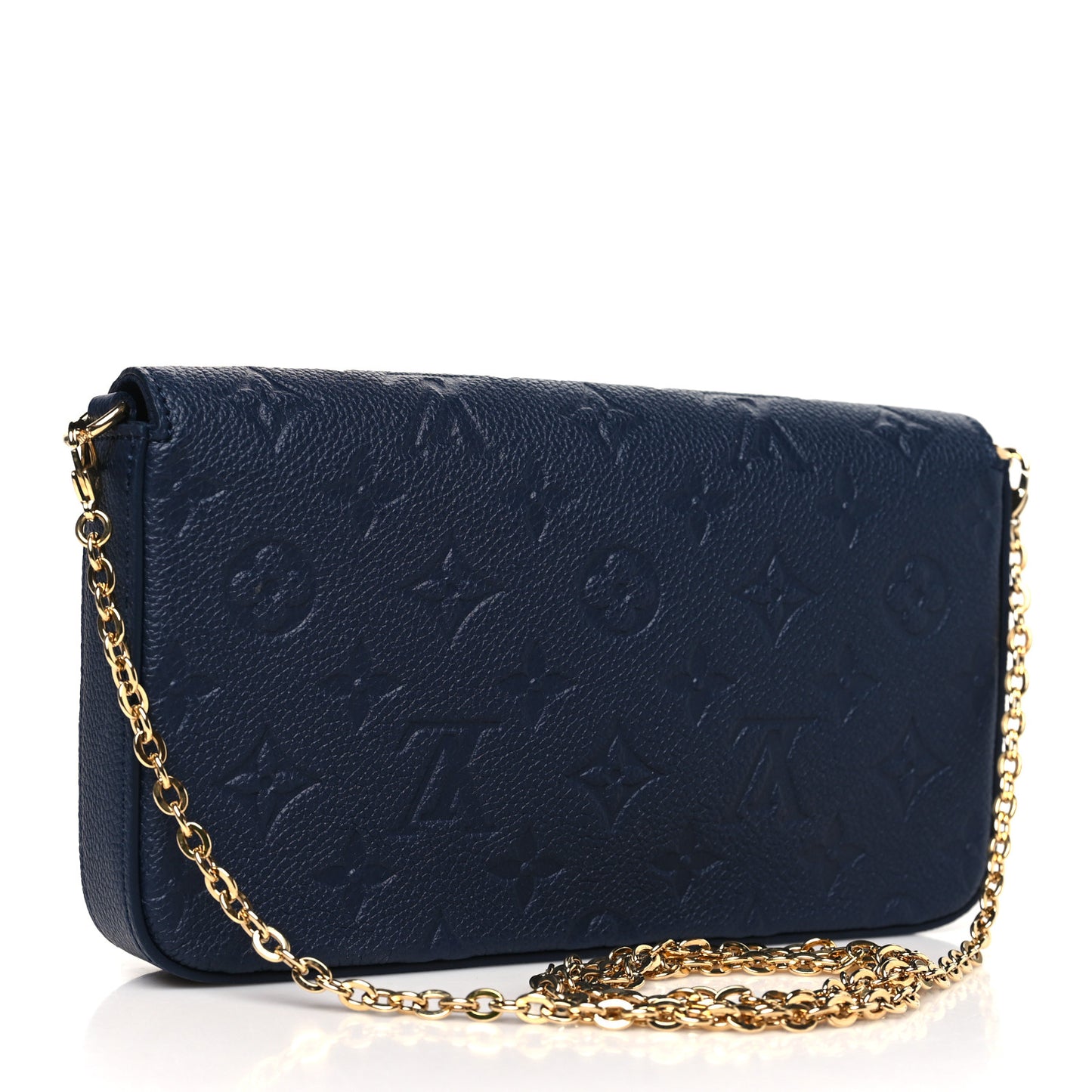 Empreinte Pochette Felicie Chain Wallet Navy